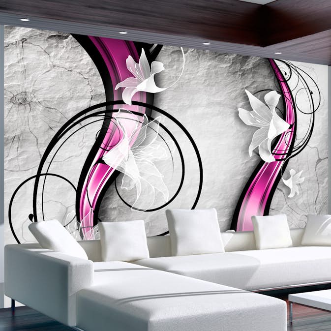 Fototapet Arkiio Självhäftande Dance With Lilies