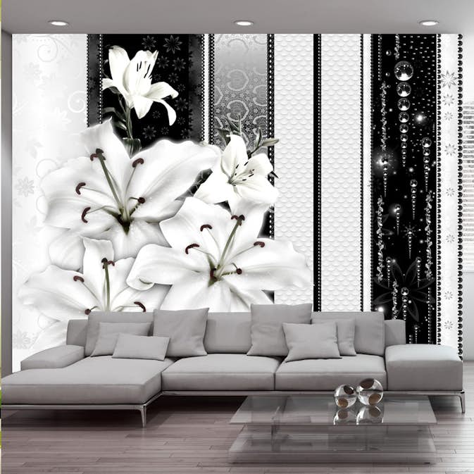 Fototapet Arkiio Crying Lilies In White