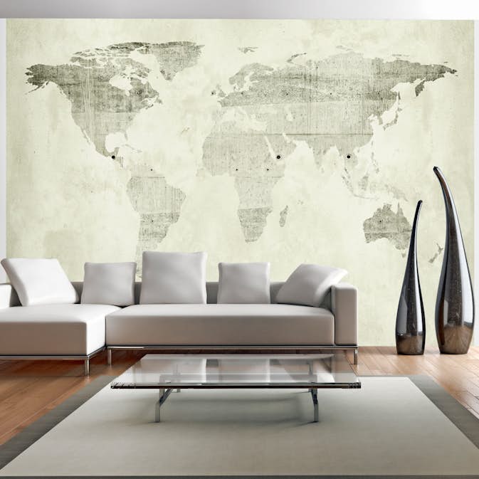 Fototapet Arkiio Självhäftande Green Continents