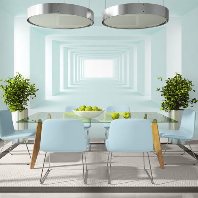 Fototapet Arkiio Självhäftande Celadon Respite