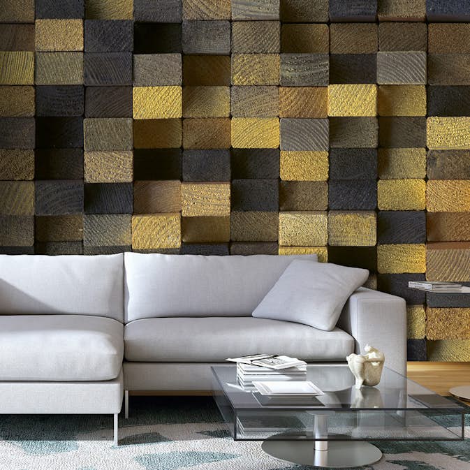 Fototapet Arkiio Wooden Cubes A3-SNEW011404-A
