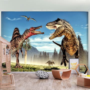 Fototapet Arkiio Fighting Dinosaurs