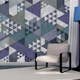 Fototapet Arkiio Blue patchwork 50x1000 cm