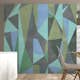 Fototapet Arkiio Gray triangles 50x1000 cm
