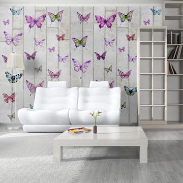 Fototapet Arkiio Butterflies and Concrete 50x1000 cm
