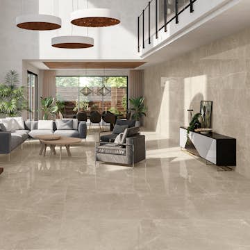 Klinker Tenfors Leto Cream Marmor Blank 120x120 cm