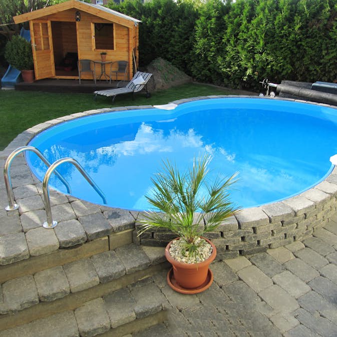 Stålväggspool Planet Pool Premium inkl Stege & Tillbehör