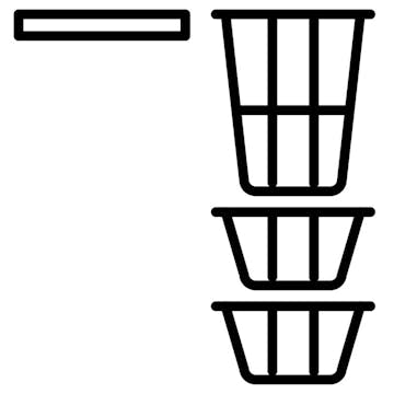 Add-On Temal, 1 x Hylla, 1 x Tvättkorg, 2 x Förvaringskorg