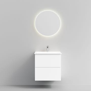 Tvättställsskåp Temal Astra med Tvättställ och Spegel Halo