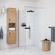 Duschvägg Contura Shower Space SFNK Fast med Väggstag