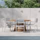 Matgrupp Comfort Garden Lakenview Matbord Rund 150 med 6 Las Vegas Karmstolar