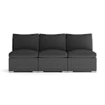 Utesoffa Comfort Garden Wisconsin Premium Loungesoffa Utomhus utan Armstöd 3-sits Konstrotting