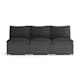 Utesoffa Comfort Garden Wisconsin Premium Loungesoffa Utomhus utan Armstöd 3-sits Konstrotting
