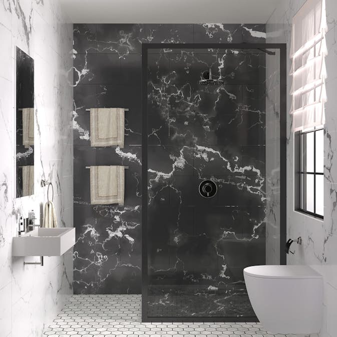 Duschvägg Hietakari Bläk 731 New York Fast