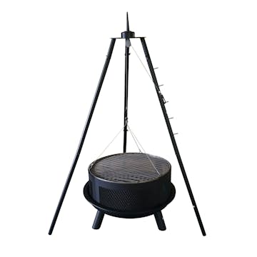 Bålpanna Sunwind Grill på Stativ med Justerbart Galler