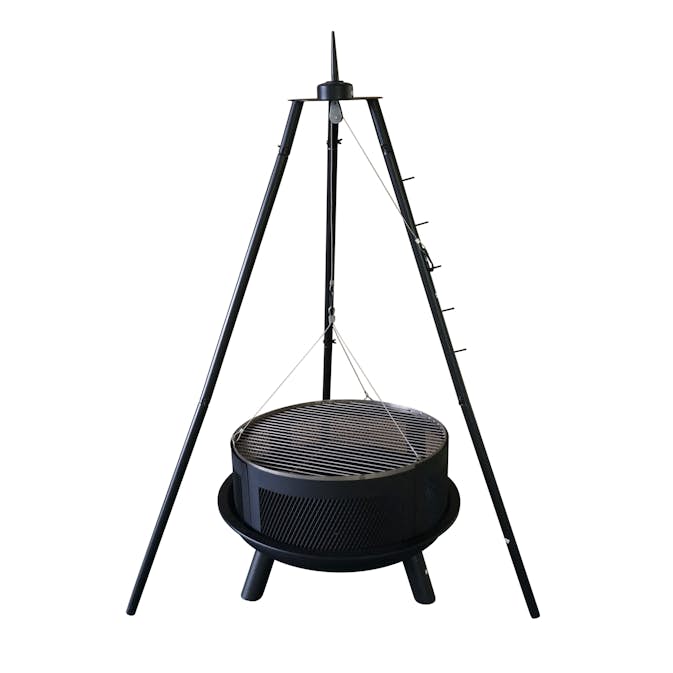Bålpanna Sunwind Grill på Stativ med Justerbart Galler