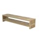 Trädgårdsbänk PLUS Rustik Design med Hylla 2180 mm