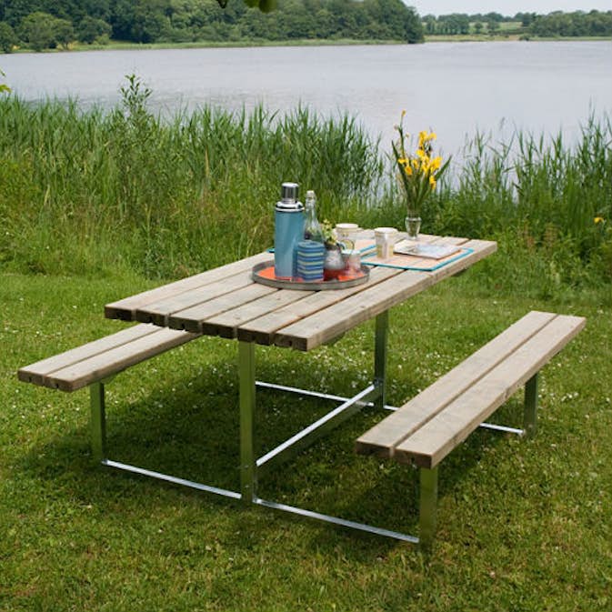 Picknickbord PLUS Basic Tryckimpregnerat Trä Utomhus