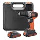 Slagskruvdragare Black & Decker BCD003C2K 2X1 5Ah Batteri