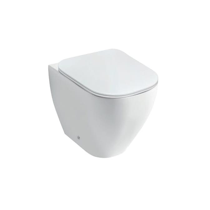 Golvstående Toalett Miller Badrum Rimless BTW Elegans Porslin