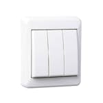 Strömbrytare Elko 3x1-Pol För utanpåliggande montage RS Renvit