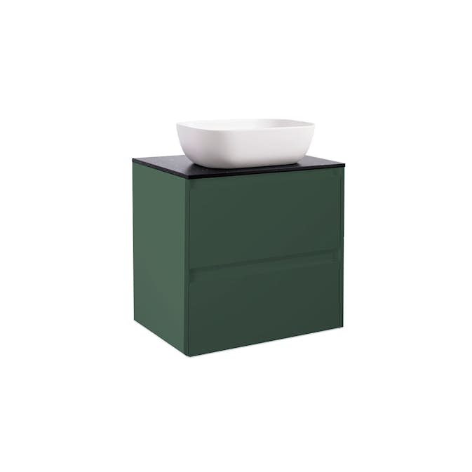 Tvättställsskåp Alterna Luxor med Bänkskiva Kvartskomposit och Rektangulärt Tvättställ