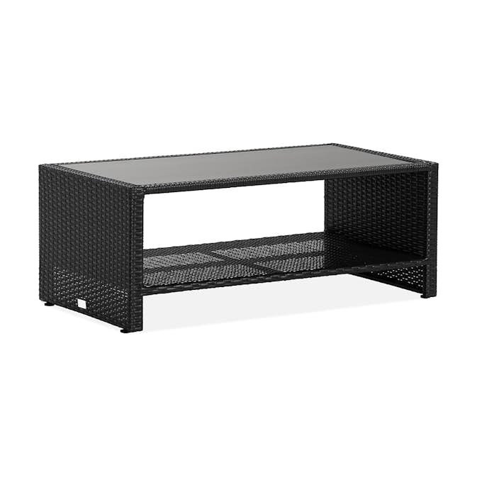 Utebord Comfort Garden Bahamas med Hylla Svart