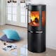 Braskamin Aduro 9.5 Fristående med Sidoglas 9kW