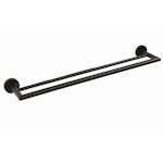 Handduksstång Duschbyggarna Black Dubbel