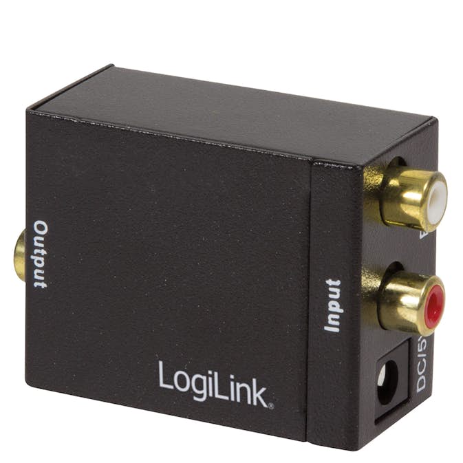 Analog till Digital Ljudomvandlare LogiLink Analog RCA till Digital Tos/Coax