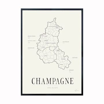 Poster Corkframes Vinkarta Champagne