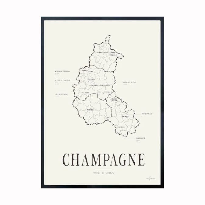 Poster Corkframes Vinkarta Champagne