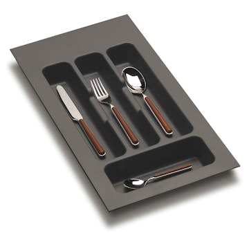 Lådinsats Beslag Design Besticklåda Classic 400 Mörkgrå