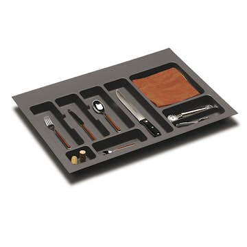 Lådinsats Beslag Design Besticklåda Classic 800 Mörkgrå