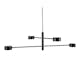 Taklampa Nordlux Clyde 4L Svart