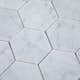 Natursten ArtStone Bianco Carrara C Hexagon Polerad 5x5 cm