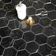 Natursten ArtStone Nero Marquina Hexagon Polerad 5x5 cm