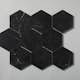 Natursten ArtStone Nero Marquina Hexagon Polerad 10x10 cm