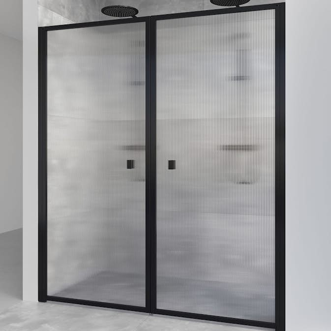 Duschdörr Macro Design Empire Saloon Nisch Linjeglas