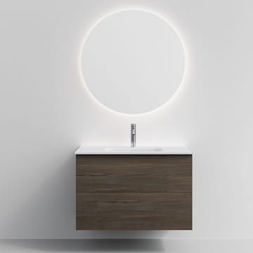 Tvättställsskåp Temal Astra med Tvättställ Onni och Spegel Halo