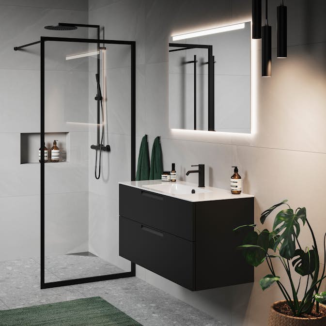 Duschvägg Macro Design Empire Klarglas