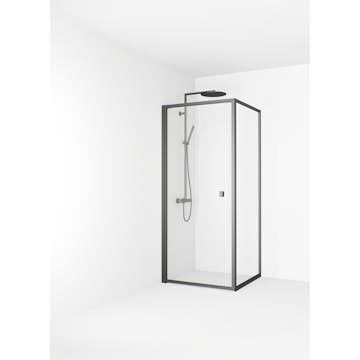 Duschhörn Macro Design Empire Swing Svart Klarglas