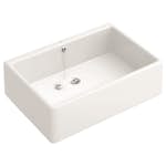 Infälld Diskho DecoSteel Omnia 60 Porslin Vit Enkel med Korgventil & Vattenlås