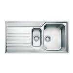 Diskbänk Franke SKX 651 Rostfri Vändbar Dubbel Diskho