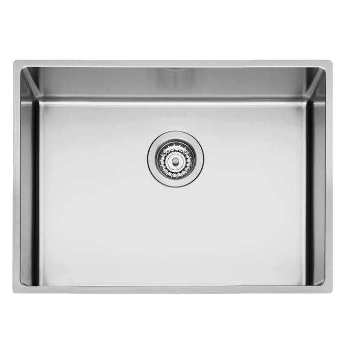 Diskho DecoSteel XV 55 Rostfri Enkel med Korgventil & Vattenlås