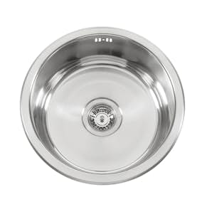 Diskho Nordic Tech Rubin NDR 370 Rostfri Enkel Rund med Korgventil & Vattenlås