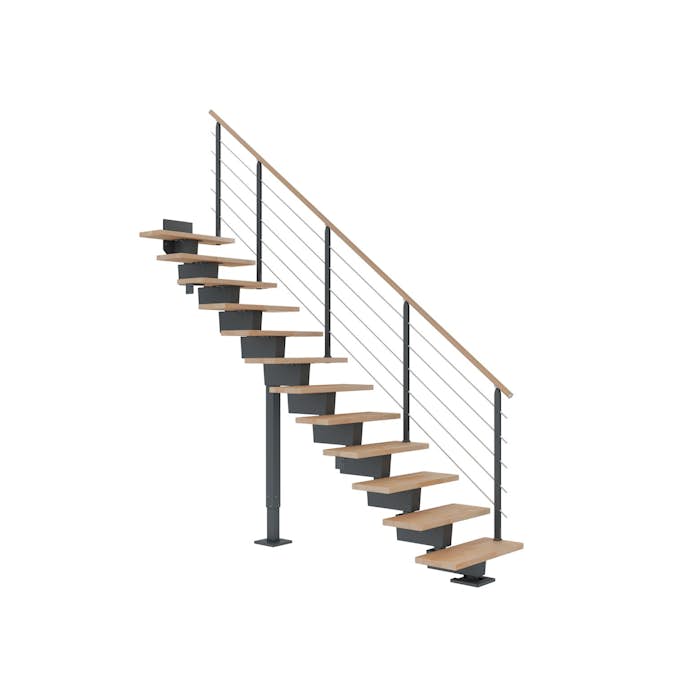 Våningstrappa Dolle Dubai Bok Oljad Rak Design