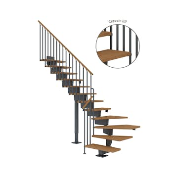 Vinkeltrappa Dolle Dubai Ek Oljad 1/4 Classic IIII