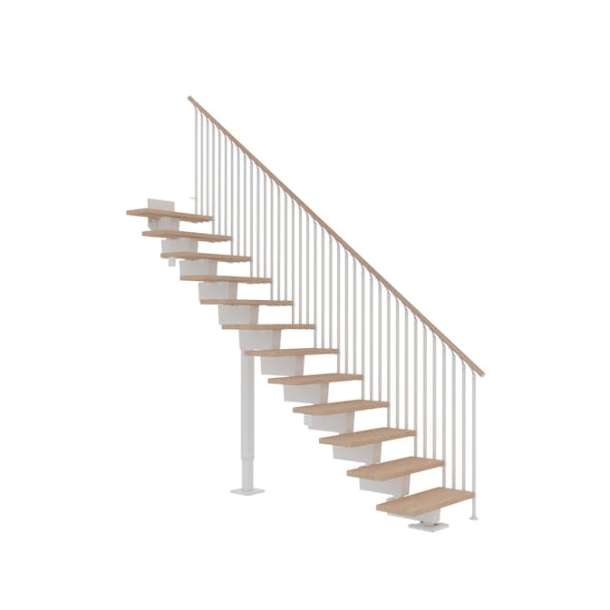 Våningstrappa Dolle Dubai Ek Vit Oljad Classic IIII