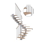 Vinkeltrappa Dolle Dubai Ek Vit Oljad 1/2 Classic IIII